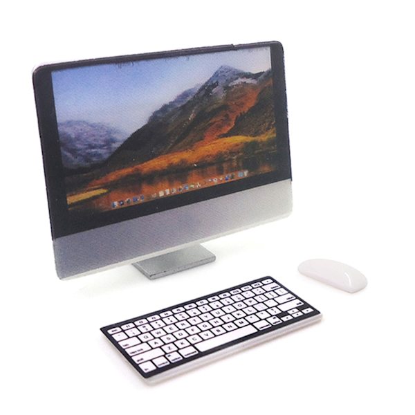 1/12 Mini Dukkehus Miniature Tilbehør Computer Mus Tastatur Model Børnelegetøj