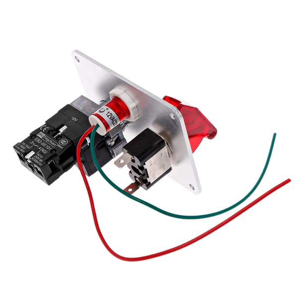 12V Racingbil Motor Start Trykknapp Tenningsbryter Panel Rød LED Vippebryter