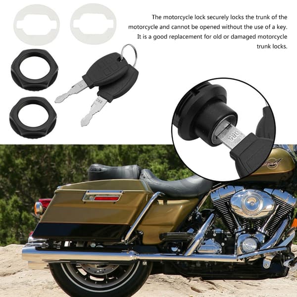 1 Sæt Motorcykel Sidetaske Lås Hård Sidetaske Hardware Universal