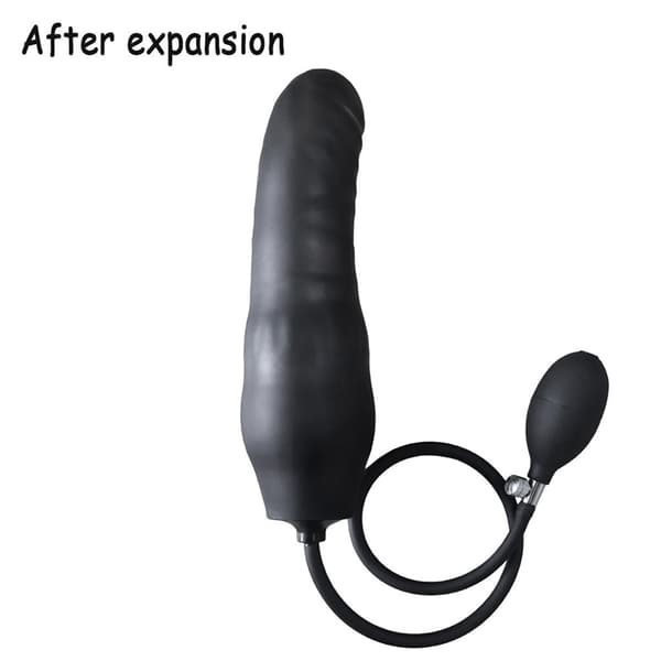 Uppblåsbar analpluggpump expander stor rumpa plugg prostatamassage analdilatator