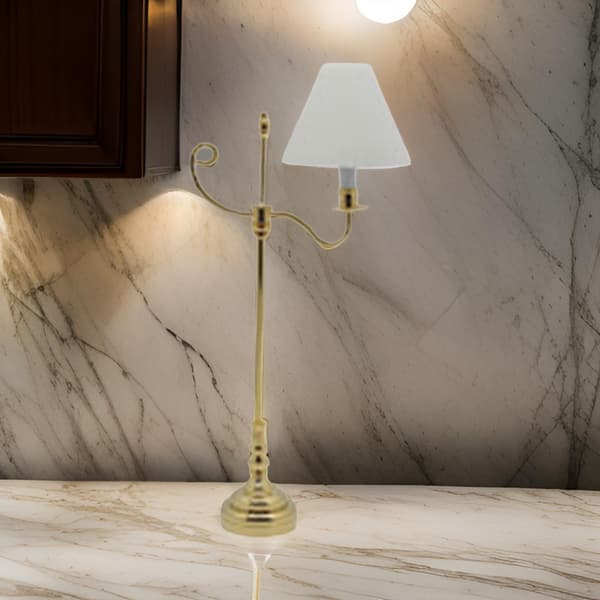 Miniatyr Gulvlampe Modell Dukkehus Tilbehør Rollespill Møbler