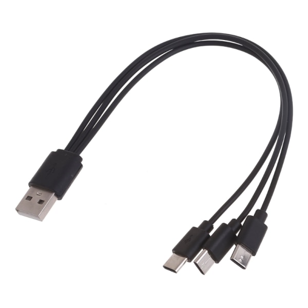 Multi Ladekabel USB C Splitterkabel 1/2/3/4 i 1 Hurtigladekabel med 1/2/3/4 Type-C Hannport for Telefon Nettbrett