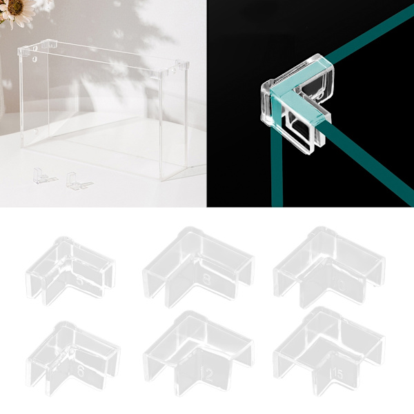 4 STK Fish Tank Edges Protector Clear Fish Tank Support Tools Clear Aquarium Fish Tank Glas Cover Protector Enkel installation 8mm