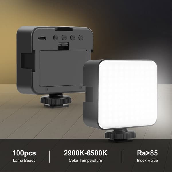 Sammenkoblet 100 LED Studielampe 3 Sidemontering 2900 6500K Farvetemperatur