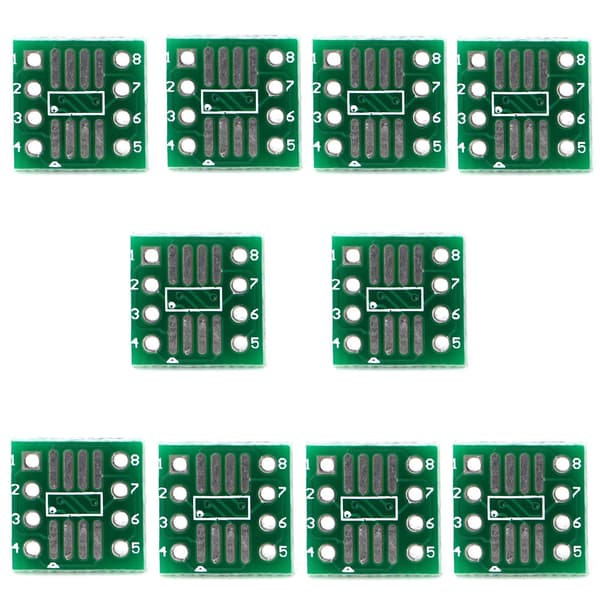 10 stk SOP8 SSOP8 TSSOP8 til DIP8 adapteromformer PCB-kort
