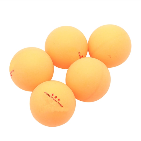 3-stjärniga pingpongbollar Högpresterande bordtennisbollar för turneringsspelträning Standard set Orange