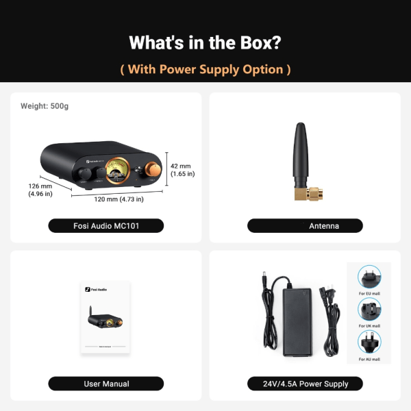 MC101 Mini Digital power med VU-mätare Bluetooth-kompatibel HiFi Stereo Amp Power 100W +100W Output UK