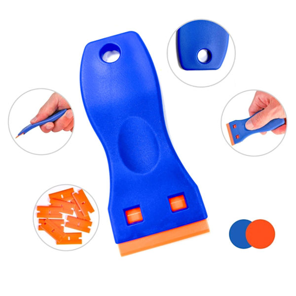 Plast Razor Scraper Tool Razor Blades Sticker Remover Scraper for Stickers