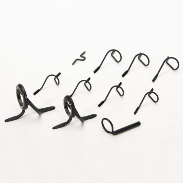 11 stycken flugspöguide set fiskespets reparationssats hård orm guide spets krok kast spö guide fiske reparation kit Gun Color