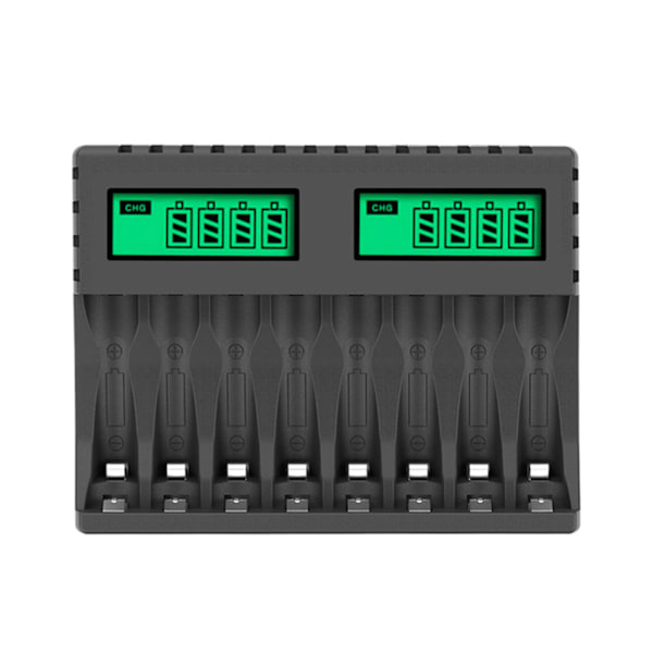 Batteriladdare AA/AAA Digital Display Batteriladdning Bärbar Resa Kontor Omvänd Polaritet för Skydd Laddning