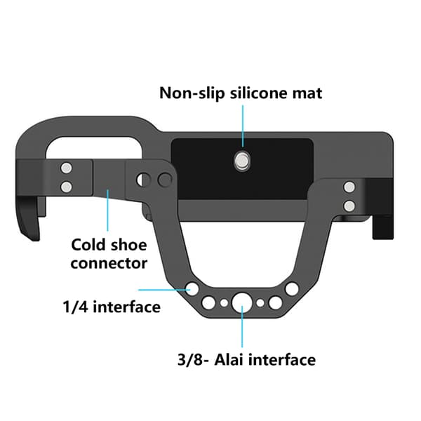 Kamerabur til 70D/80D/90D Hurtig Afmontering Base Cold Shoe Adapter