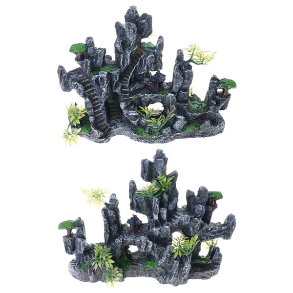 Harpiks Skjulested Hule Klippe Figur Statue til Kontor Akvarier Fisketanke