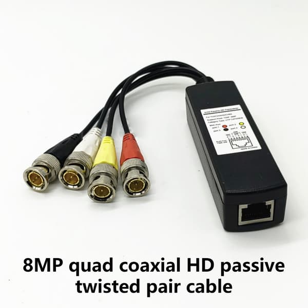 Høy Klar Passiv Video Balun Transceiver for 8MP Sikkerhetskameraer Enheter
