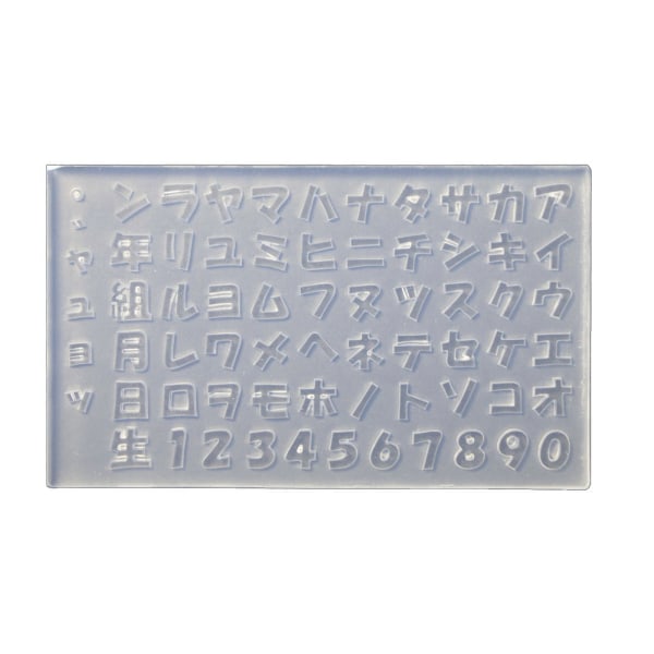 Japanska alfabet Silikon Nail Art Mould för Nail DIY Dekorationsverktyg Nails Art Carving Form Form Maincure Tool