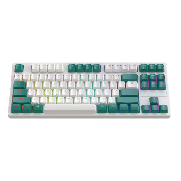 K87 Gaming Trådløst Mekanisk Tastatur RGB 3-tilstande TypeC 2.4G- Bluetooth-kompatibel5.0 Trådløst Tastatur 87 Taster Hotswap