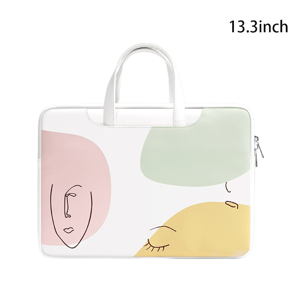 Laptopväska för Air Pro12 13.3 14 15 Fodral Notebook Väska för Dell Affärskvinnor Handväska Portfölj + Sminkväska