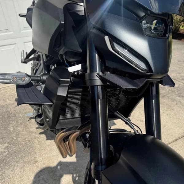 Glat Aerodynamisk Motorcykel Side Streamlining Sæt Tynd Plan 0,3 kg