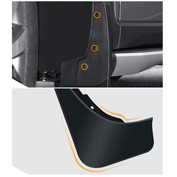 Stænklapper Mud Flaps Erstatning til For & Bag 4 Pak til 8 plus 20-21