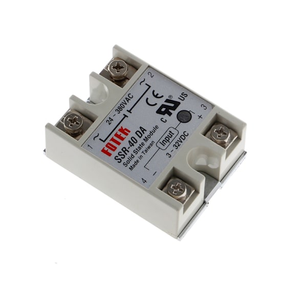 24V-380V SSR-40DA 40A 3-32V DC-AC Solid State Relay Module Ny