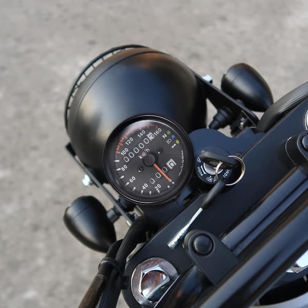 Motorsykkelmåler Odometer 12V Speedometer Frontlykt Blinklysindikator LED
