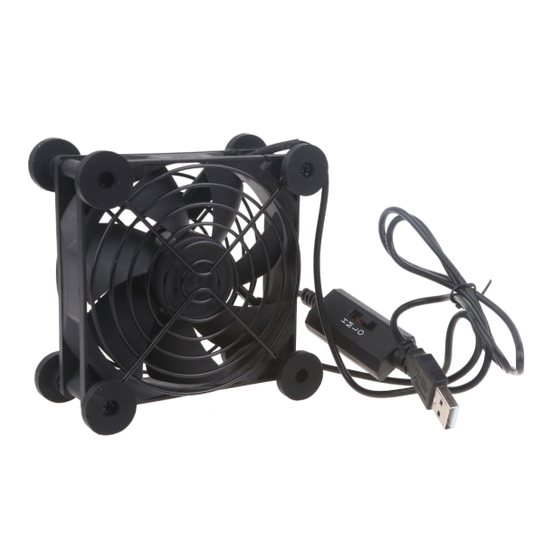 5V USB driven fläktkylning för router Modem TV Box Router case Fläkt för kylning av olika elektroniska enheter 14025