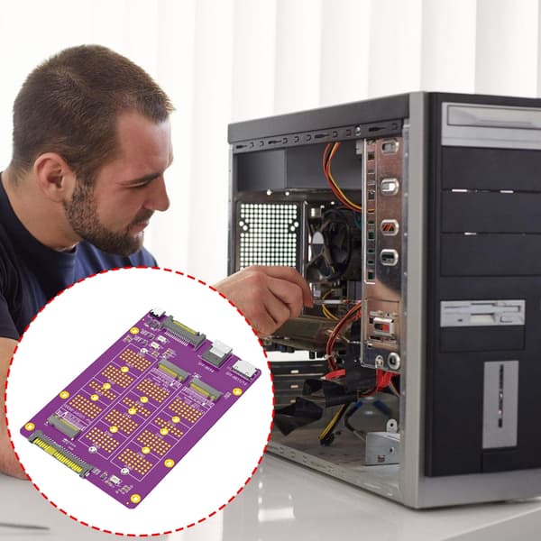 SFF-8611/8654/8639 SSD-adapterkort för snabb installation och prestanda