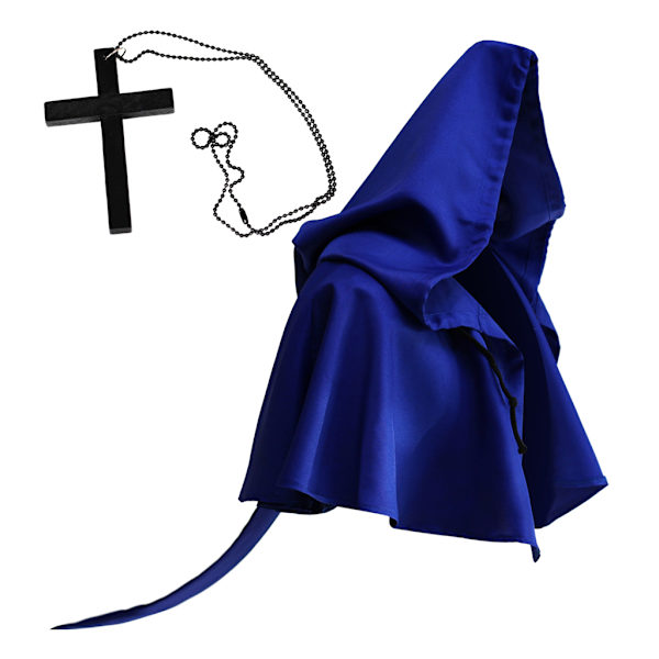 Halloween Uskonnollinen Viitta Cosplay Puvut Noidan Huppuhattu Ristikorusetille
