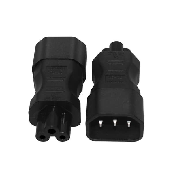 Universal Adapter Bærbar Han til Hun Adapter C14 til C13/C14 til C15 ABS C14 to C15