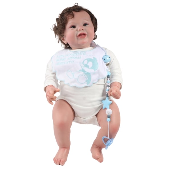 23,6'' Reborns Baby Doll Newborns Doll Mjukt tyg Body Life Like Doll med EyeOpen Realistisk docka Söt Baby