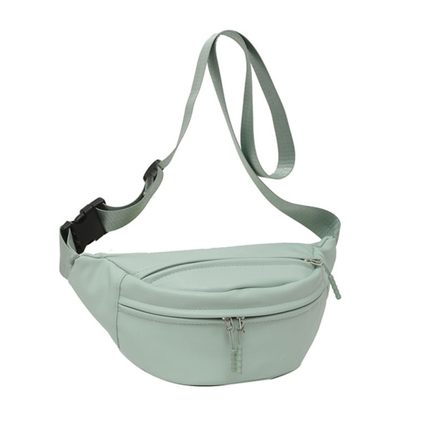 Dam Bröstväska Fritid Axelväska PU Crossbody Väska Enfärgad Midjeväskor Allmatch Messenger Bältesväskor