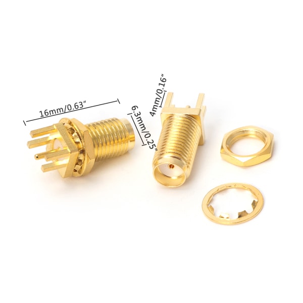10st End for Launch PCB Mount Mount SMA Hona Jack Rak RF Connector Adapt