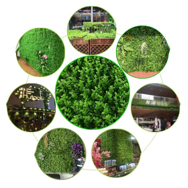 Konstgräs Fake Lawn Buxbom Paneler Topiary Hedge Plant Privacy Hedge Screen UV-skyddad Simulering Miniatyr