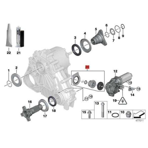 Korjaussarja Auton Korjaustarvike E53 E70 E72 E83 Vaihtoon 27102413711