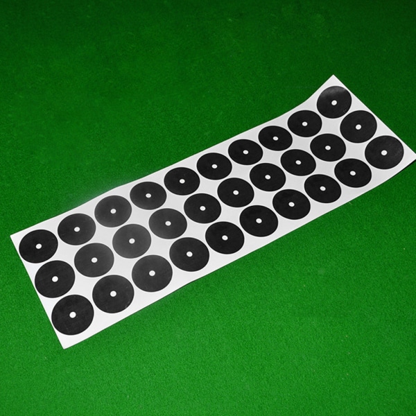 96st Biljardbordsmarkör Prickar Biljard Point Stickers Snooker Spots Snooker Pool Ball Position Marker Stickers Tillbehör B