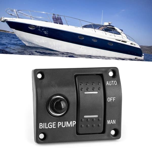 Lensepumpe Bryterpanel 3-Posisjon Marine Lensepumpe Kontrollpanel for Båter