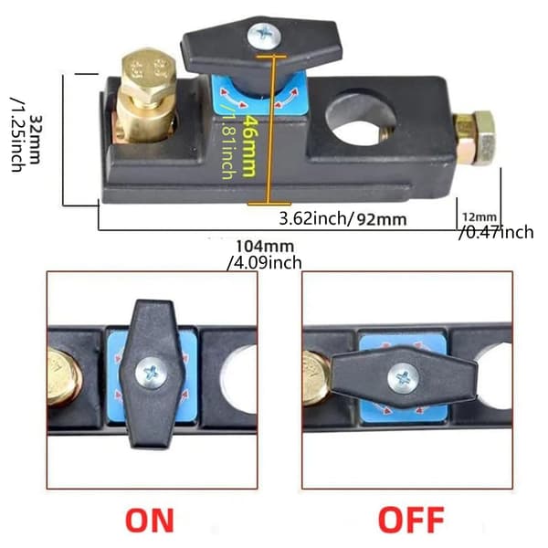 Afbryderkontakter Isolator Afbryder Kraftig Batteri Afbryderkontakter