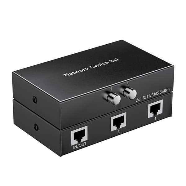 Netværk Switching 2 til 1 RJ45 Splitter Internet Extender RJ45 Konnektor