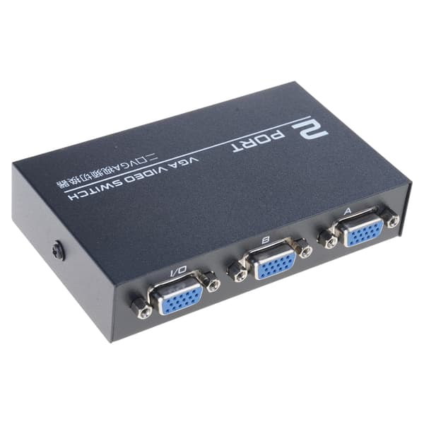 Utility Video Switch Adapter Converter Box 2 porte til computer til HD-afspiller