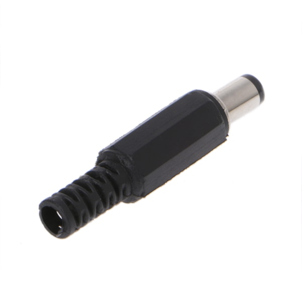 10 st 5,5x2,1mm hane för DC In-Line Stickkontakt Jack Connector Adapter Plast