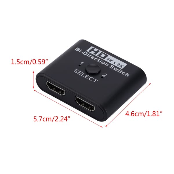 BiDirectionel Switcher Skifter problemfrit mellem enheder med LED-lys
