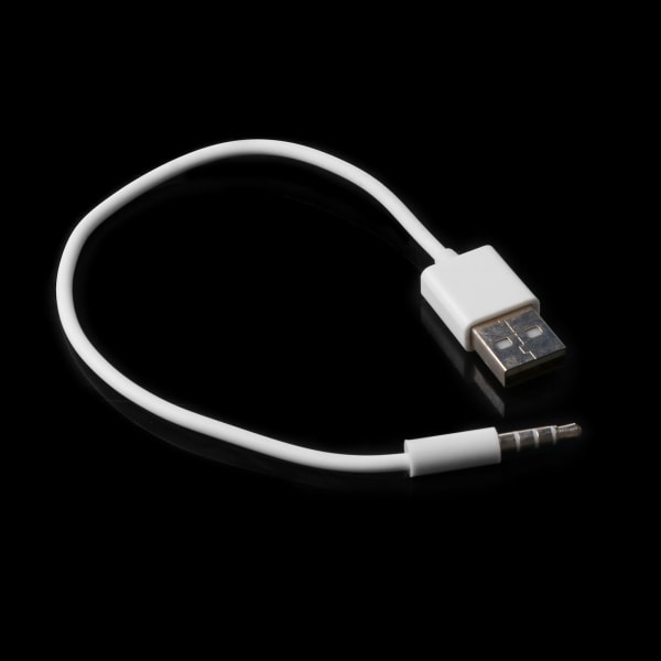 USB 3,5 mm Data Sync Laddningskabel Adapter för Apple för iPod för Shuffle 2nd