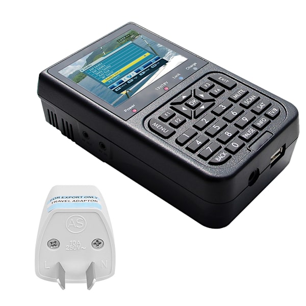 Satellit Finder Signalmåler Opgraderet TV Receiver Sat Detektor Free to Air FTA 3.5\" LCD 3000mAh Batteri til Satellit Parabol
