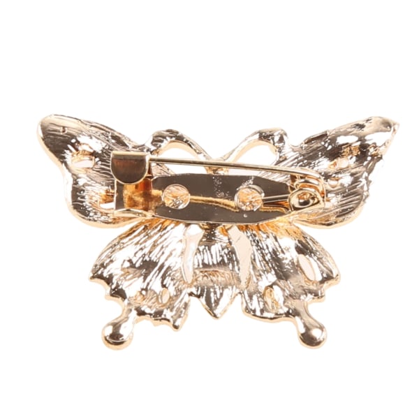 Färgglad vintage för fjäril för strass Kristall Brosch Pin Mode Guld Corsage Pin Present till alla hjärtans dag födelse