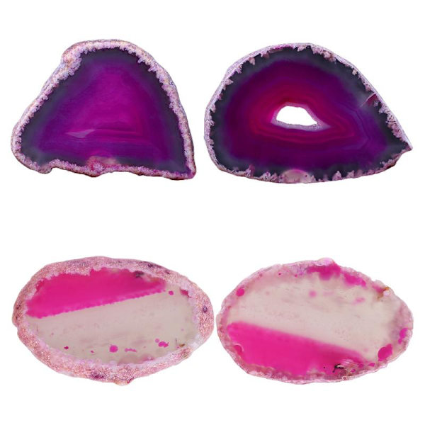 Agat skiva naturlig kristall skiva sten DIY hänge mineral dekoration för hemrum DIY smycken charm tillbehör Blue - 50mm-70mm