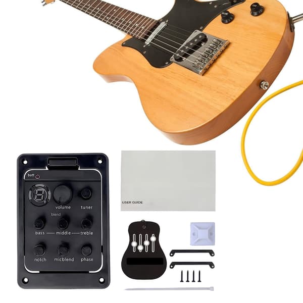 301 Akustisk Gitarr Förförstärkare Pickup 4-bands Akustisk Gitarr Pickup med Stämapparat