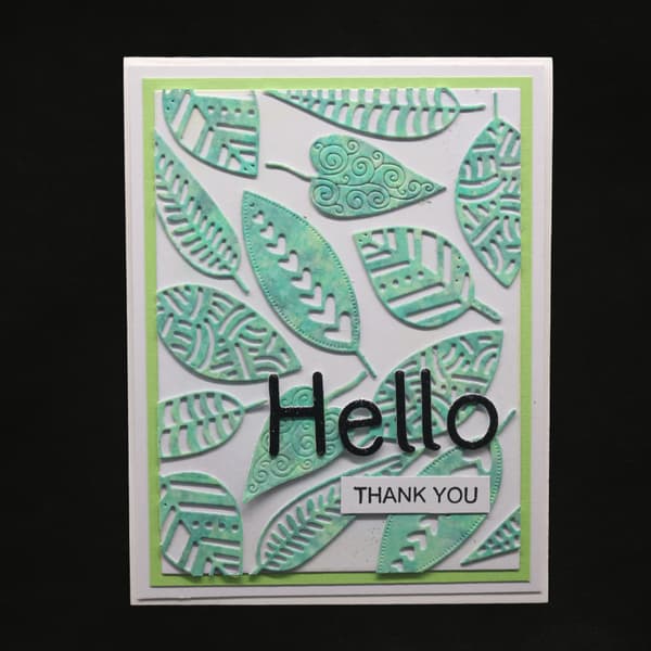 Bladblade Metalskærestencils DIY Scrapbooking Album Stempel Papirkort E