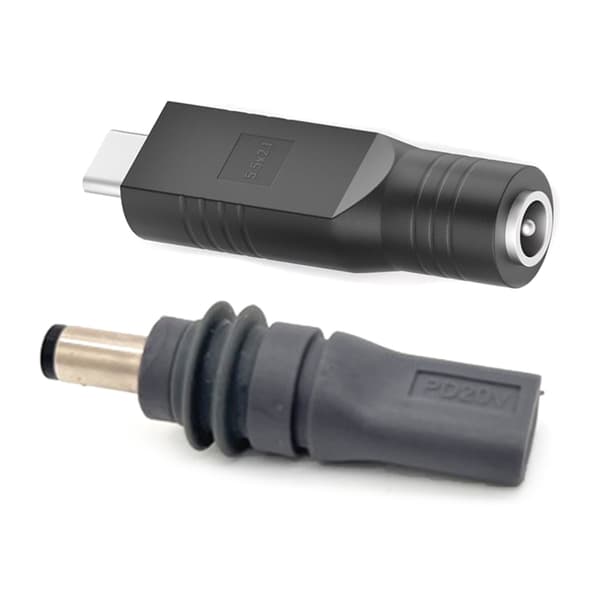 DC5521 - USB C -virtajohtoadapteri 5,5x2,1 mm - C-tyypin liitin PD20V