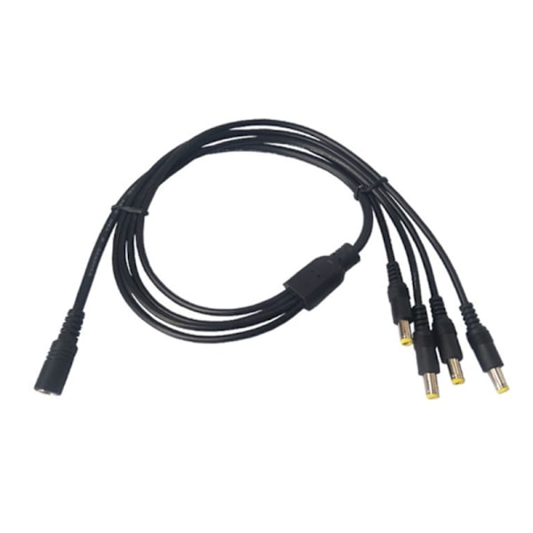 Power Splitter-kabel 1 hona till 2/3/4/5/8/10 hane DC5,5 mm x 2,1 mm splitterförlängningskabel för CCTV-säkerhetskamera One for four