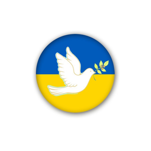 Ukraina Be för I Stand with Peace Knappmärke Pin Ukraina Pin Badge Knapp Med Nål Rund Brosch Dekor Ryggsäckskjorta 1