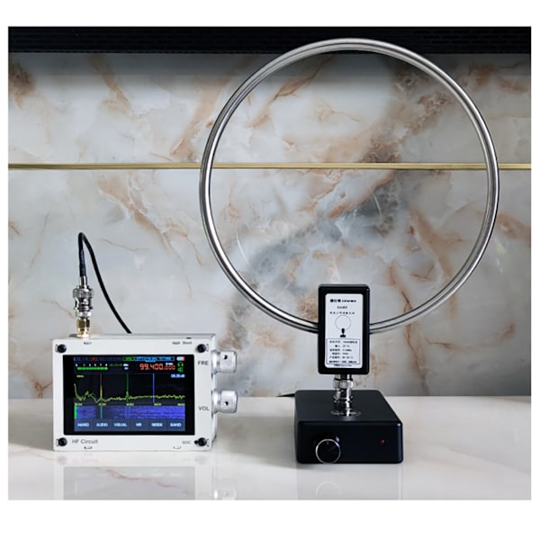 Kortbølge Radio Loop Antenne GA450 med BNC Kabel SW2.3-30MHz MW522-1710KHz